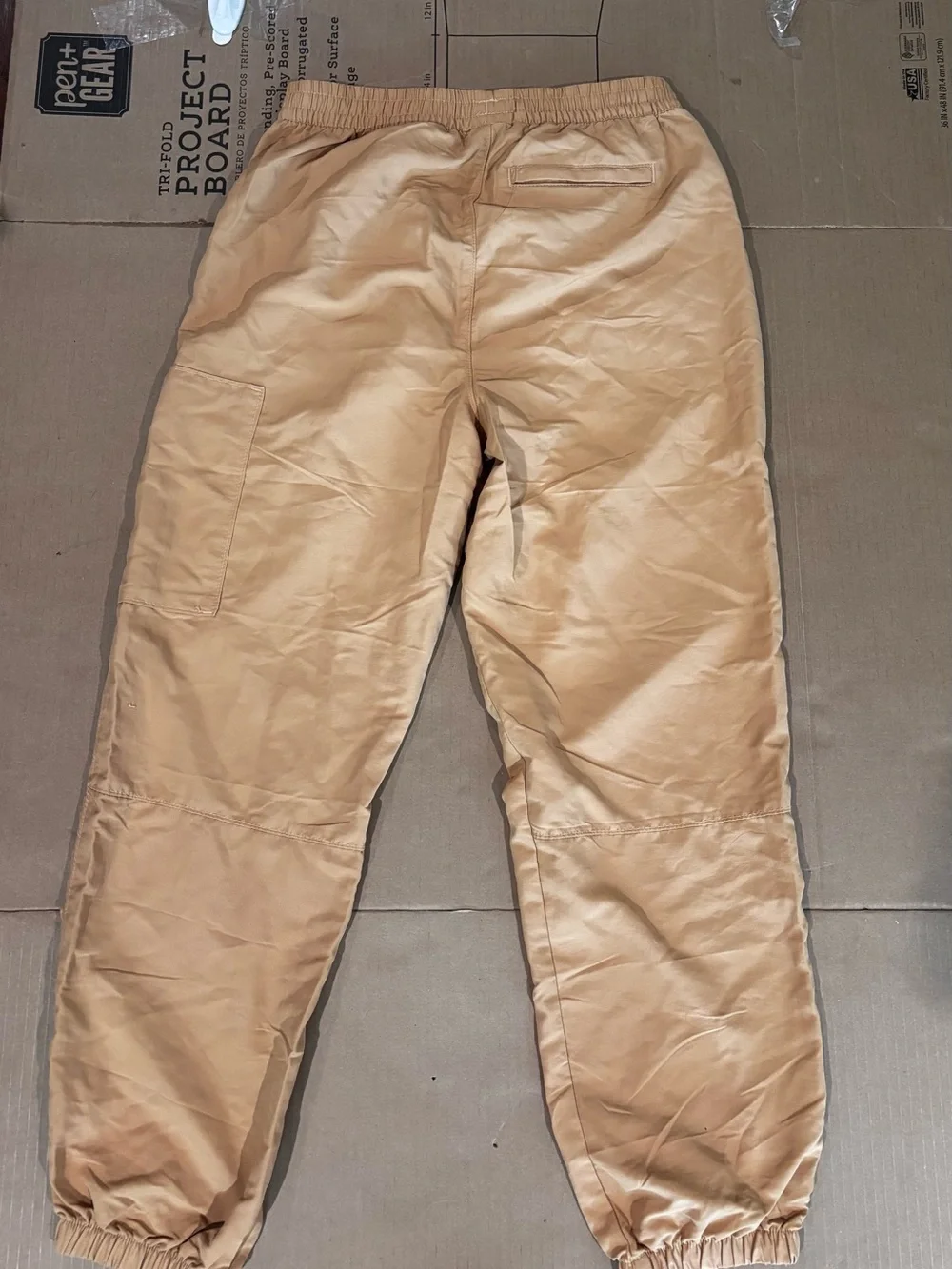 The North Face Tan Cargo Joggers with Elastic Cuffs
